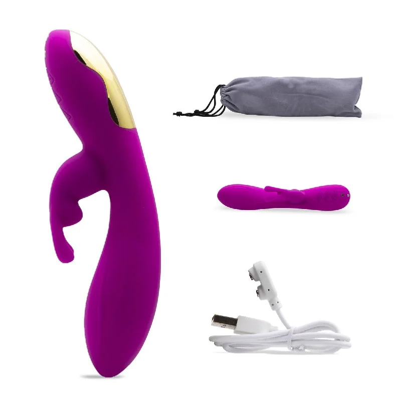 Mustard dildo-Neojoy Vibrating Dildo Clit Rider Silicone Rabbit  Magnetic Rechargeable 10-Speed Functions - Purple