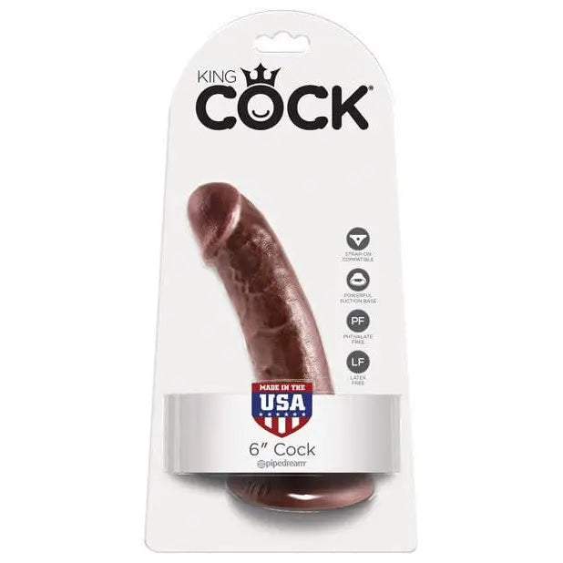 Vegan dildo-King Cock 6" Realistic Dildo with Suction Cup Base