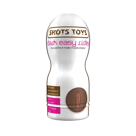 Affordable stroking toy-Shots Dark Easy Rider Vagina Masturbator Brown