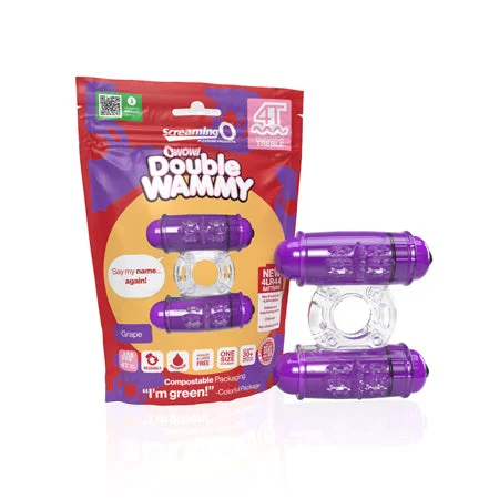 Stimulation male device-Screaming O 4T Double Wammy Grape