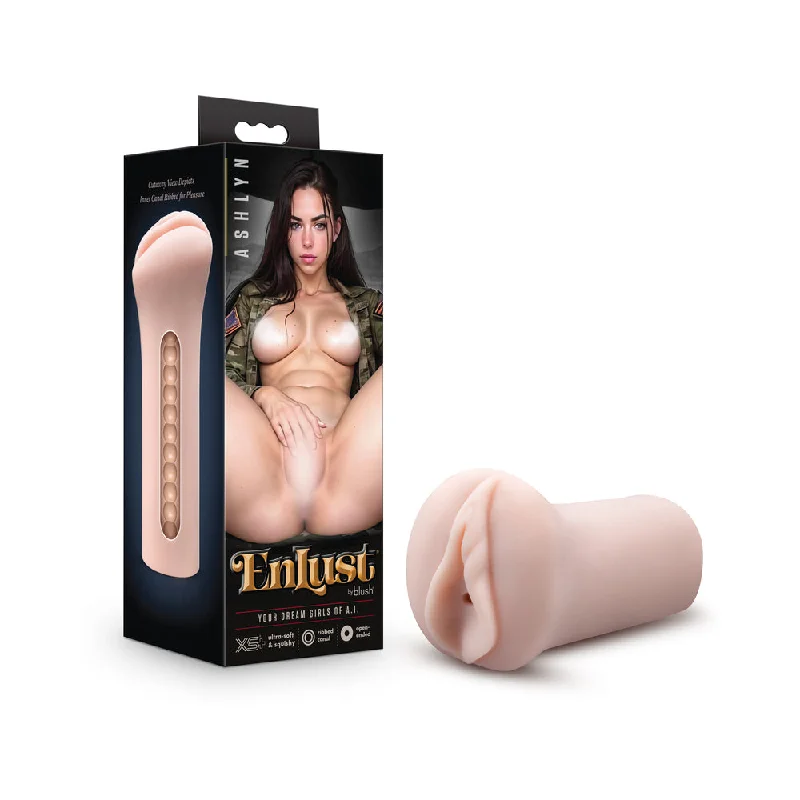 Heated stroking toy-EnLust Ashlynn Stroker Beige