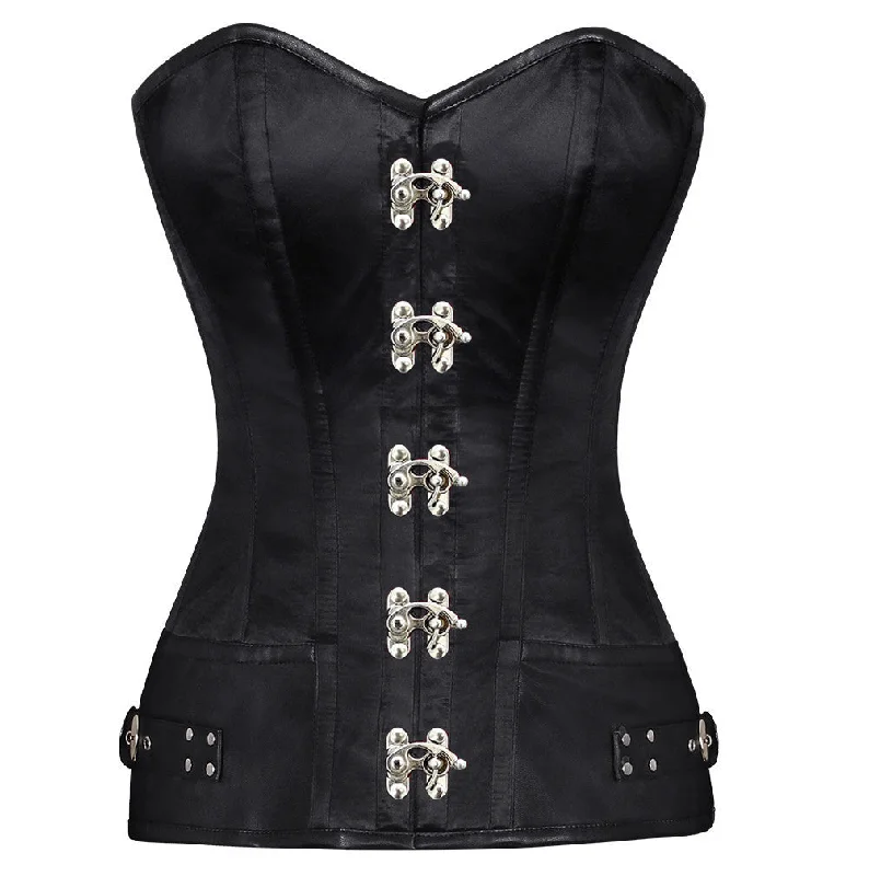 corset with leather edging-Svetlana Custom Made Corset