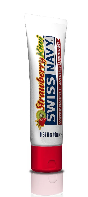 lubricant for mess kits-Swiss Navy Strawberry Kiwi Water-Based Lubricant 10ml