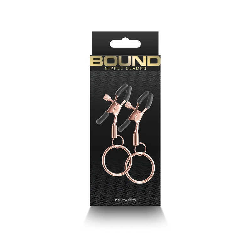 Tough masturbator build-Bound Nipple Clamps C2 Rose Gold