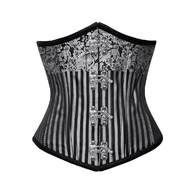 corset with structured embroidery-Lourdes Custom Made Corset