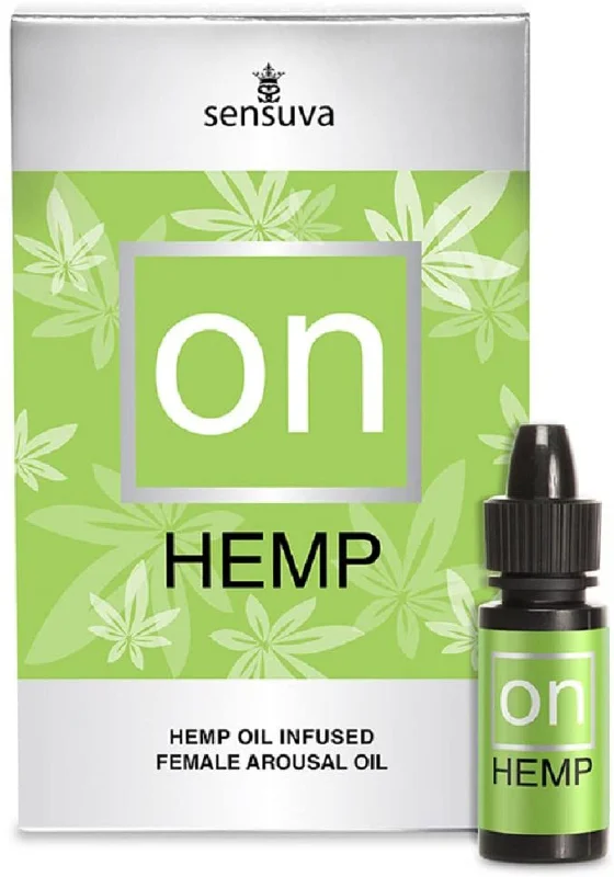 lubricant for ticket scanners-On for Her Hemp Infused Arousal Oil 5 ml