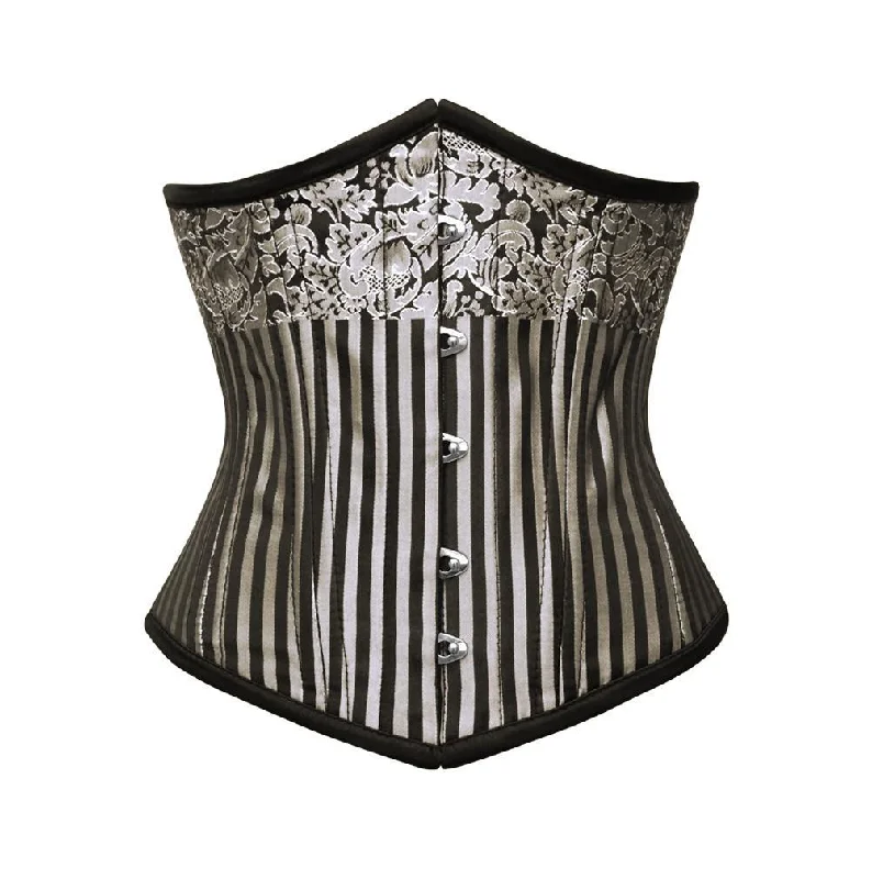 corset with plunging embroidery-Kasumba Custom Made Corset