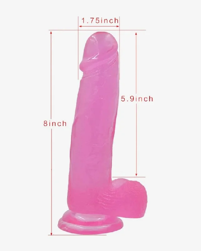 Stealth dildo-Jelly Studs 8 Inch Non Vibrating Dildo