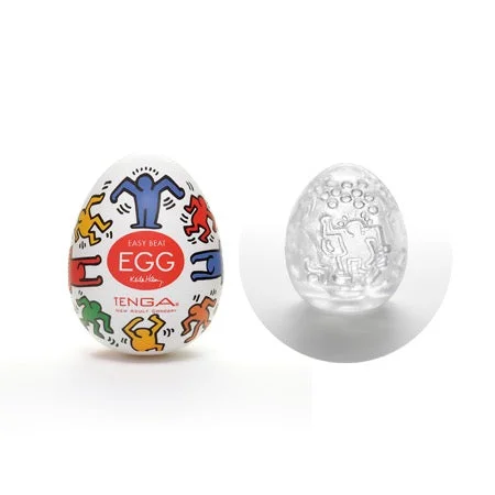 Gentle masturbator touch-Tenga Keith Haring Egg - Dance