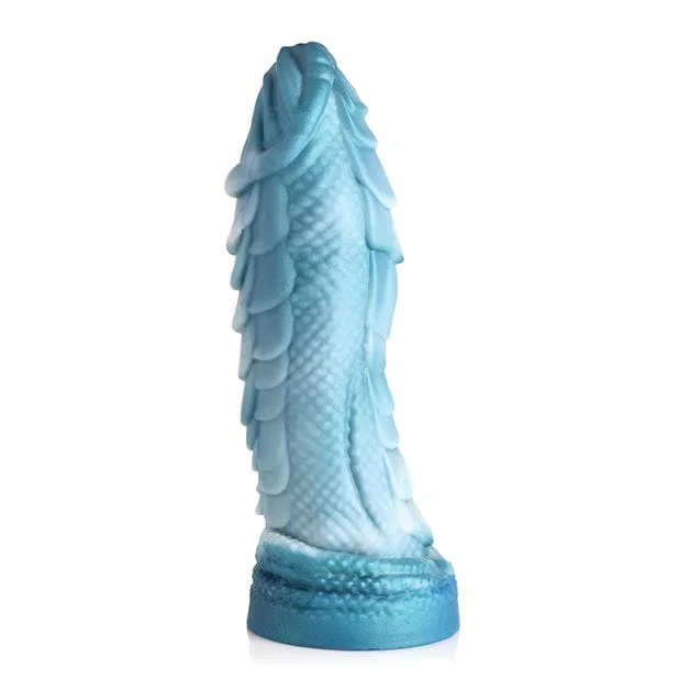 No-name dildo-XR - Creature Cocks Sea Serpent Scaly Silicone Dildo 8.2" (Blue)