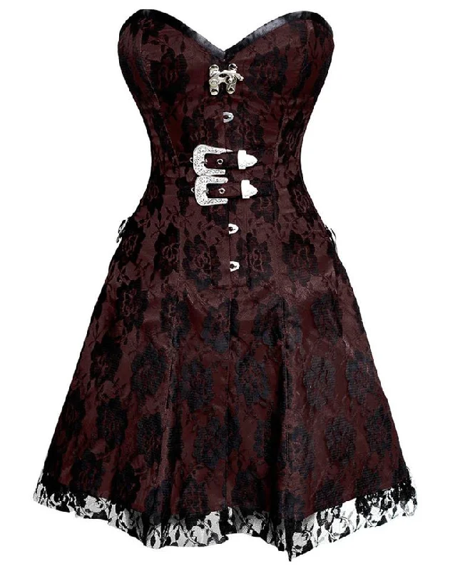 corset for gothic hemline-Nol Custom Made Corset Dress