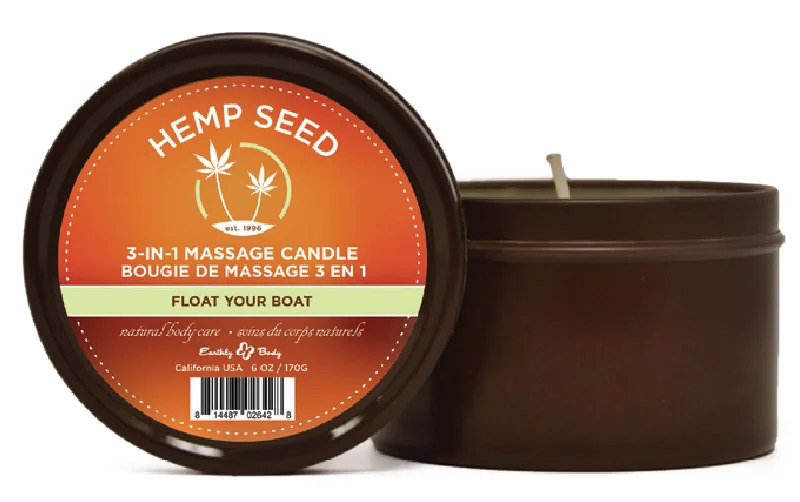 lubricant for ice chests-3-in-1 Massage Candle - 6 Oz. - Float Your Boat