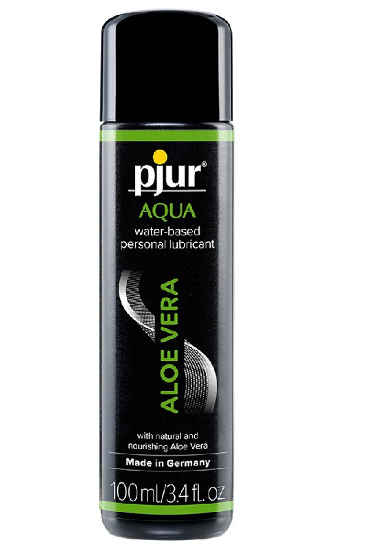 lubricant for bat box latches-Pjur Aqua Aloe Vera - 100 ml - 3.4 Fl. Oz