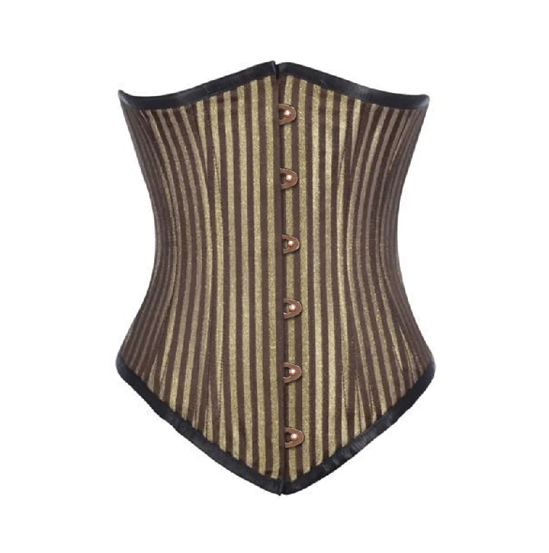 corset with plunging piping-Leoine Custom Made Corset