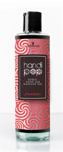 lubricant for harpoons-Handi Pop Handjob Massage Gel - Strawberry - 4.2 Oz.