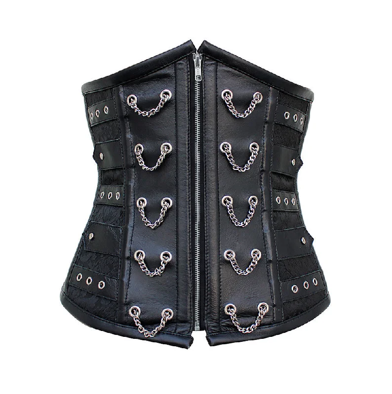 corset with embroidered edging-Griffith  Custom Made Corset