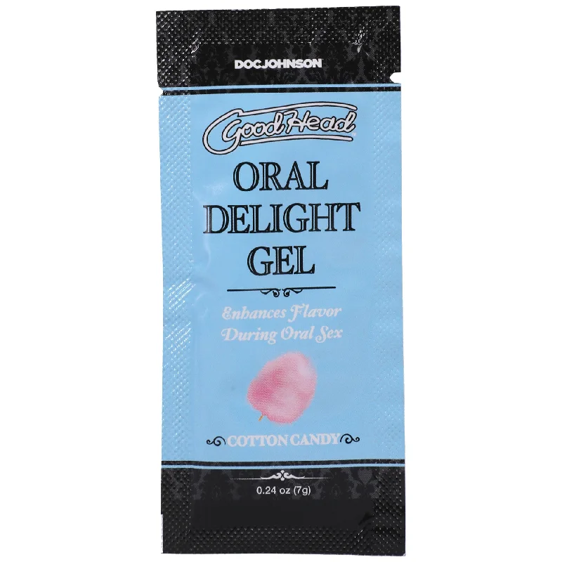 lubricant for gun safes-Goodhead - Oral Delight Gel - Cotton Candy - 0.24 Oz