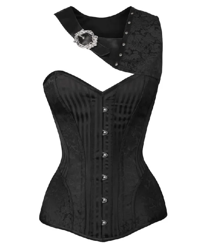 corset with metallic piping-Oxana Custom Made Corset