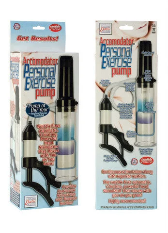 leather bdsm paddle accessories-lubricant for tennis rackets-Accomodator Personal Exercise Penis Pump - Clear