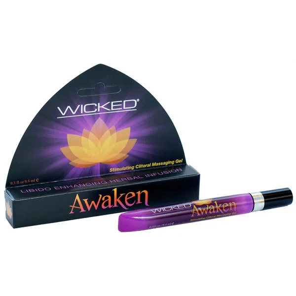 lubricant for crochet hooks-WICKED AWAKEN CLITORAL MASSAGE GEL 8.6ML