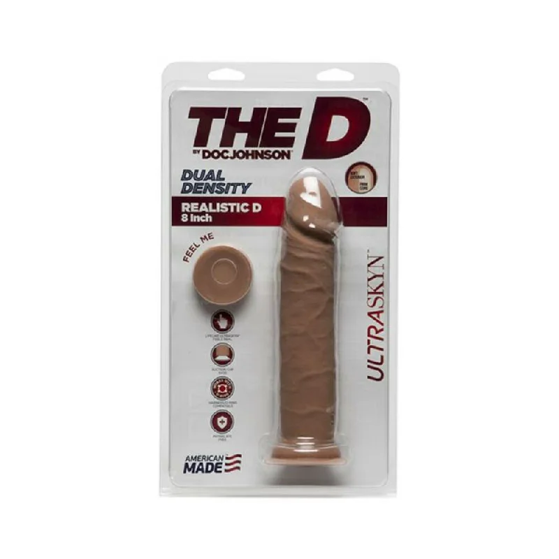 Prep dildo-The D Realistic D 8 inches Dildo Ultraskyn Tan