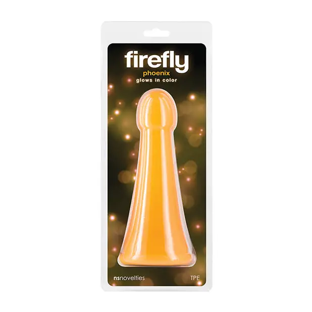 Core-filled dildo-Firefly Phoenix Glow in the Dark Dildo - Orange