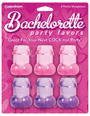 anal beads with adjustable vibrations for beginners accessories-lubricant for shearing clippers-Bachelorette Party Pecker Shot Glasses Assorted Colors