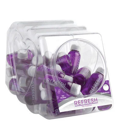 anal beads for sexual stimulation accessories-lubricant for skeet launchers-Refresh Anti-Bacterial Toy Cleaner - 48 Piece Fishbowl