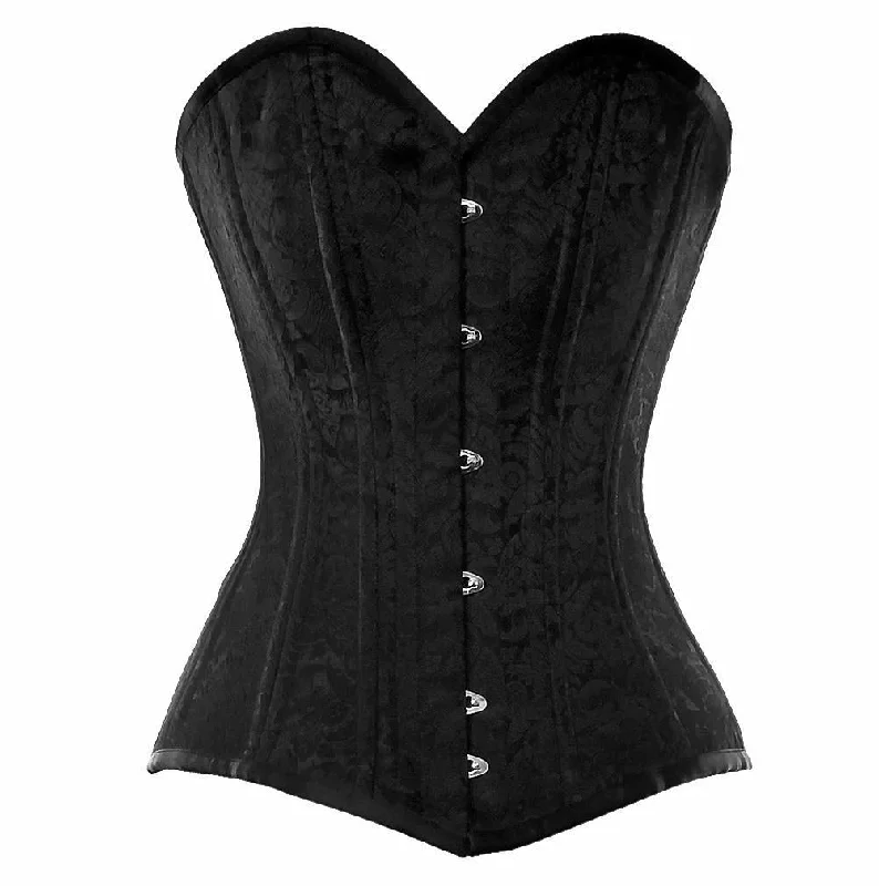 corset with plunging embroidery-Kaire Custom Made Corset