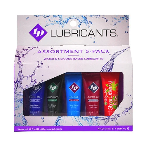 lubricant for wood shredders-ID Sensual Lubricants 5 Pack Assorted Sampler