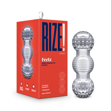 Cozy masturbator fit-RIZE! Feelz Multi-Chambered Stroker Clear