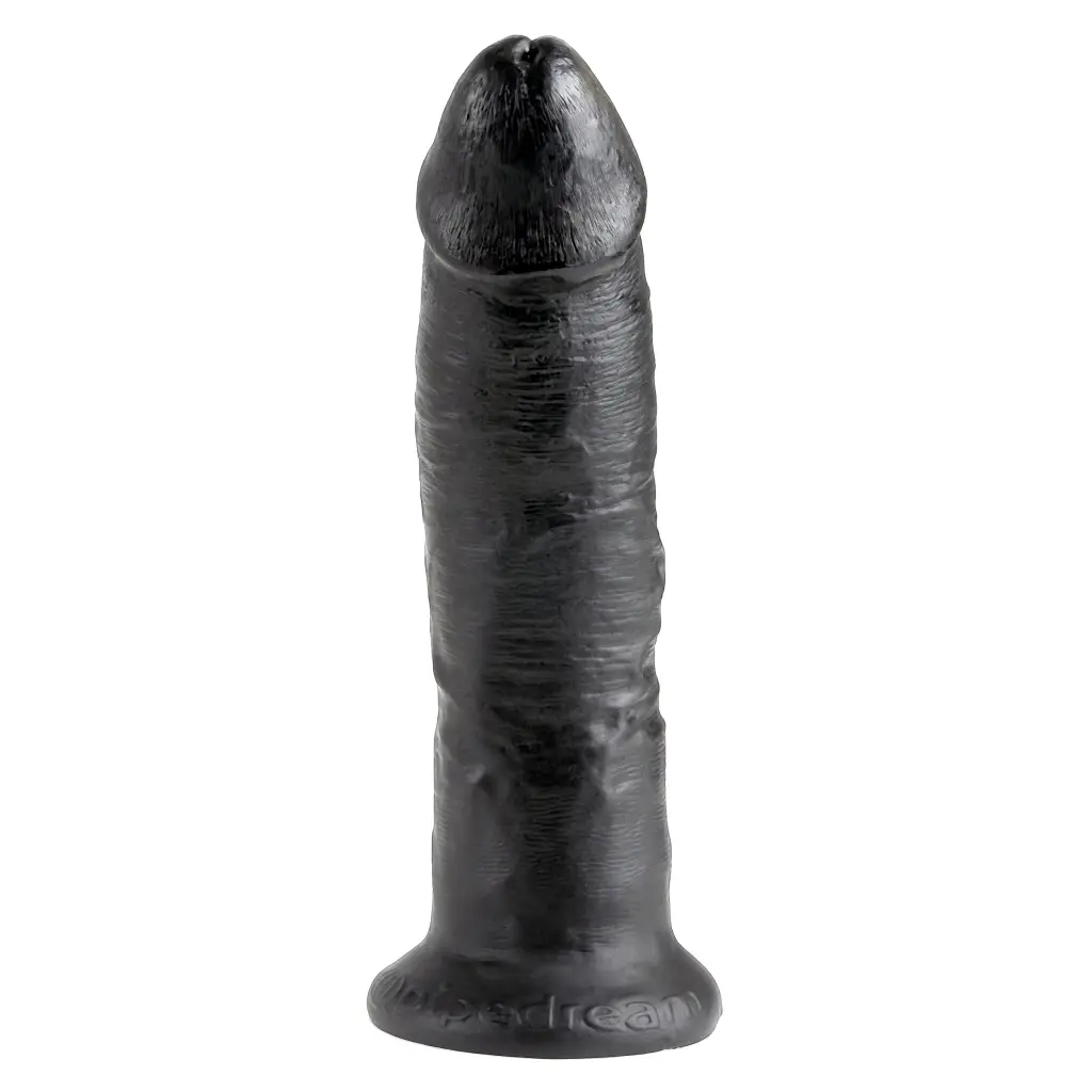 Ivory dildo-Pipedream King Cock 8 in. Cock Realistic Dildo With Suction Cup Black