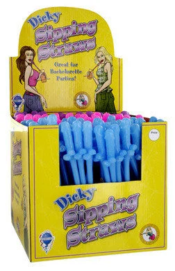 vibrating anal toy for intimate play accessories-lubricant for wave pool machines-Dicky Sipping Straws Display 144 Piece Assorted