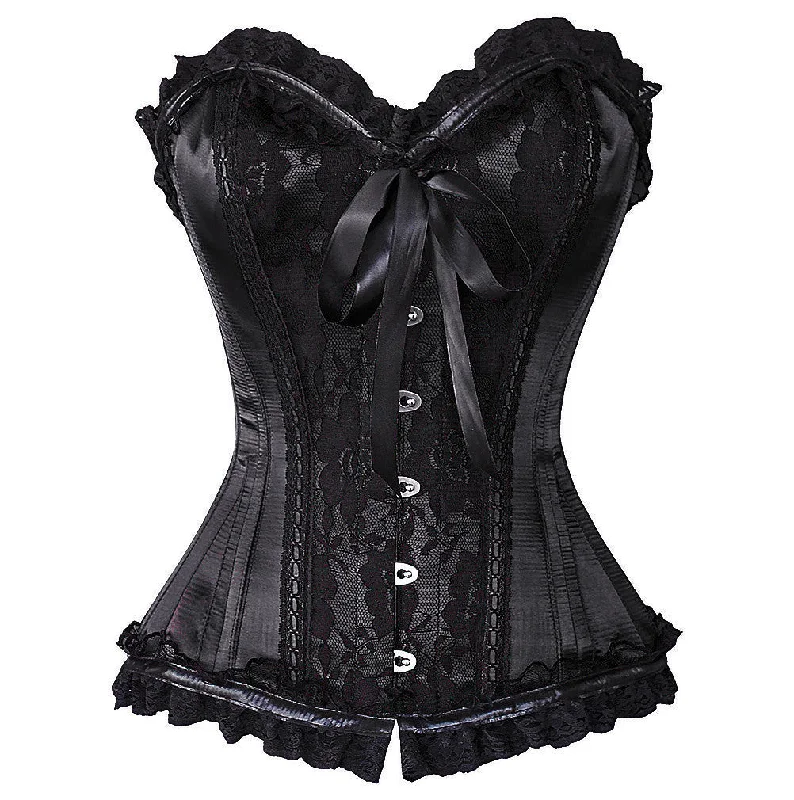 corset with floral edging-Valencia Custom Made Corset