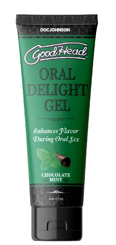 lubricant for water slides-Goodhead - Oral Delight Gel - Chocolate Mint - 4  Oz.