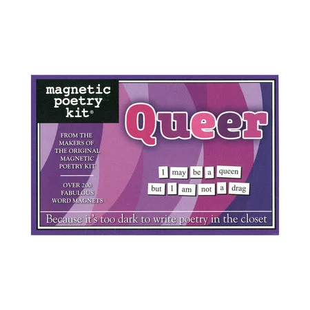 Best stroking masturbator-Magnetic Poetry Kit: Queer Edition