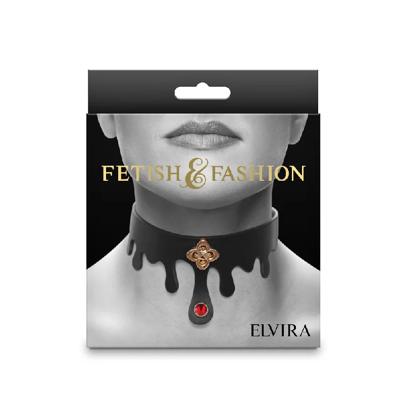 High-performance gadget sleeve-Fetish & Fashion Elvira Collar Black