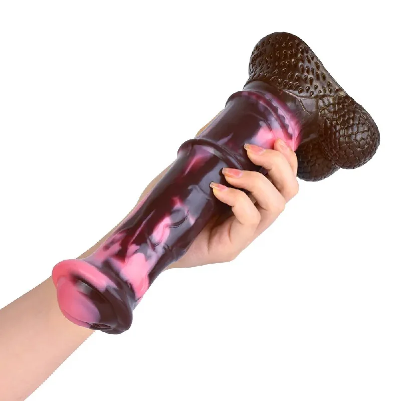 Skeleton dildo-Horse Silicone Dildo With Testis