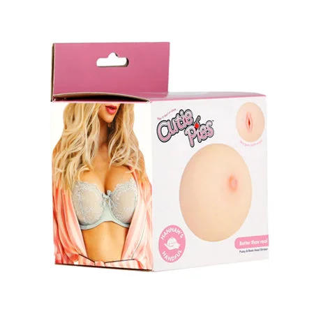 Textured gadget sleeve-CutiePies Hannah's Handful Boobie Stroker Beige