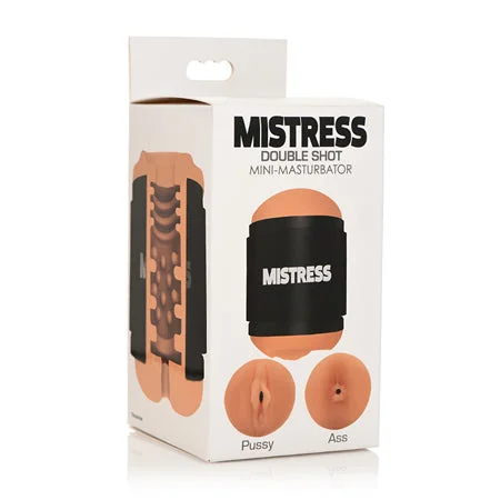 Flexible gadget device-Curve Toys Mistress Double Shot Mini Masturbator Pussy & Ass Medium