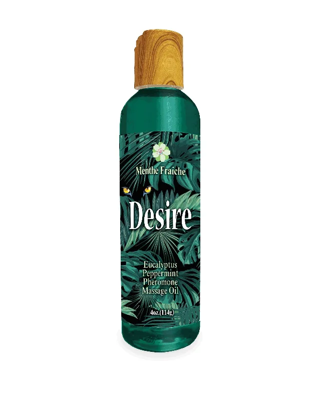 lubricant for scope mounts-Desire Pheromone Massage Oil 4 Oz - Eucalyptus and Peppermint