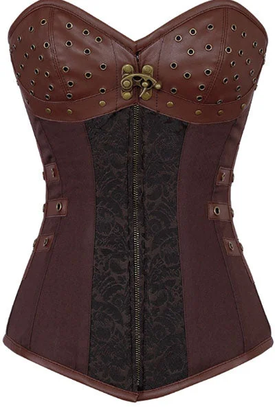 corset with ruched overlay-Han Custom Made Corset