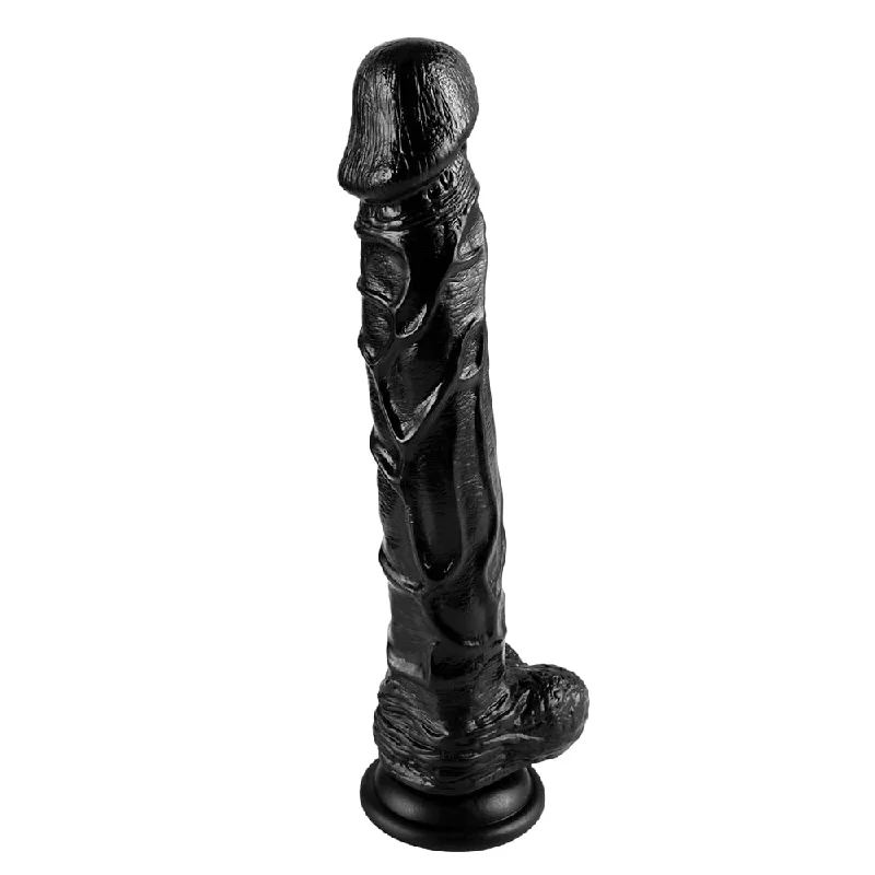 Minty dildo-9.4 Inch Big Black Dildo with Strong Suction Cup