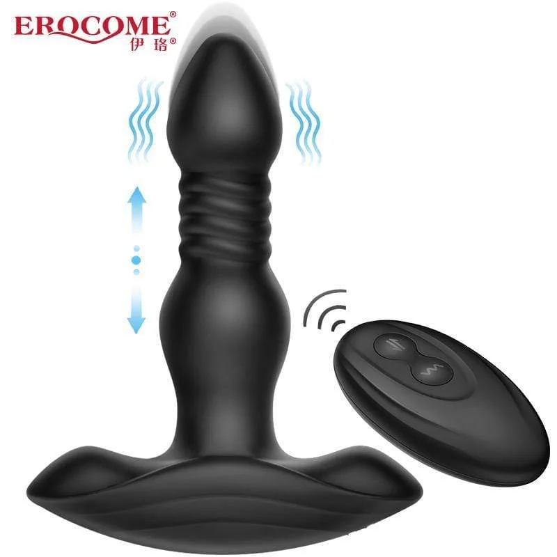 lubricant for RV heaters-Erocome - Comaberenices Thrusting Prostate Massager (Black)