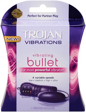 vibrating anal toy with adjustable speeds for beginners accessories-lubricant for toy robot joints-Trojan Vibrating Bullet