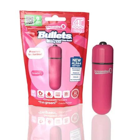 Discreet gadget sleeve-Screaming O 4T Bullet Vibrator Strawberry