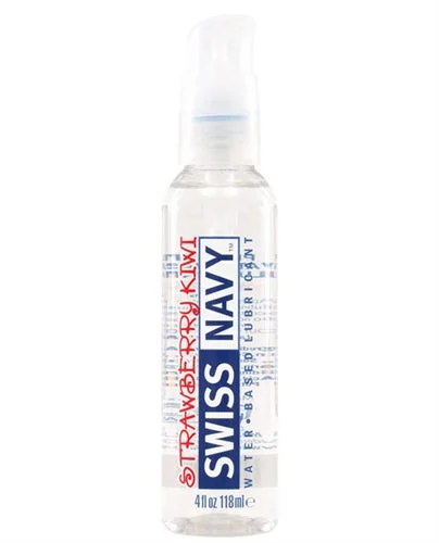 lubricant for binocular straps-Swiss Navy Flavors Water Based Lubricant - Strawberry Kiwi 4 Fl. Oz.