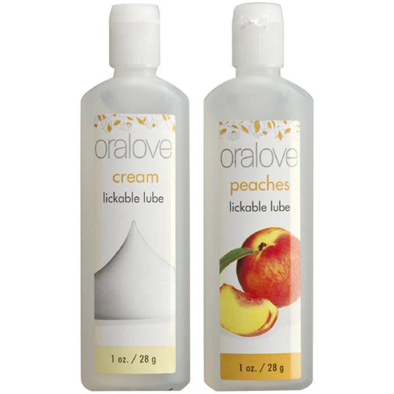 lubricant for puck shooters-Oral Love Dynamic Duo - Peaches and Cream