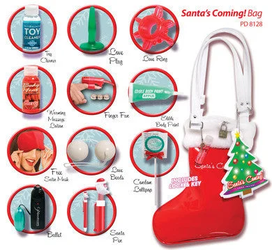 clitoral vibrator for couples accessories-lubricant for buttonhole makers-Santa's Coming! Bag