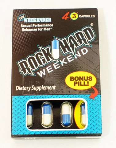 vibrating nipple clamps for men accessories-lubricant for RV heaters-Rock Hard Weekend 3 Count Box